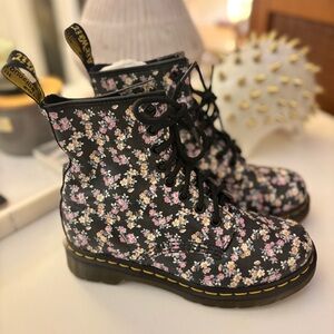 Dr. Martens the original floral combat boot 1460